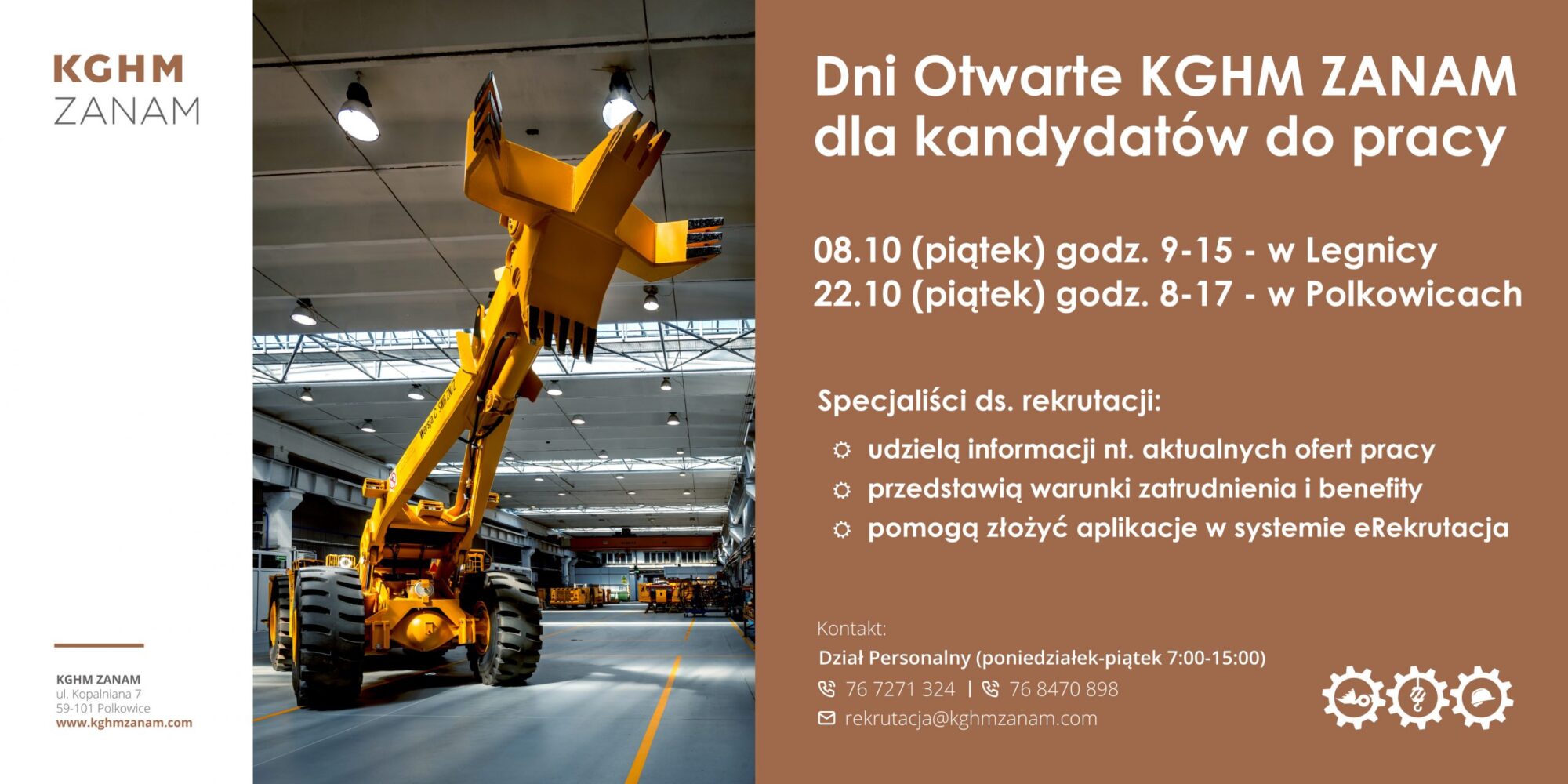 Plakat - dni otwarte w KGHM